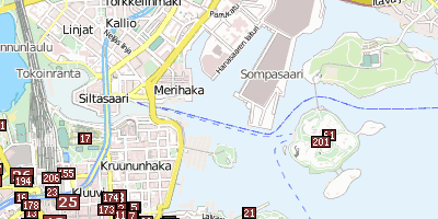 Stadtplan Hakaniemi Marktplatz