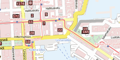 Stadtplan Präsidentenpalais Helsinki